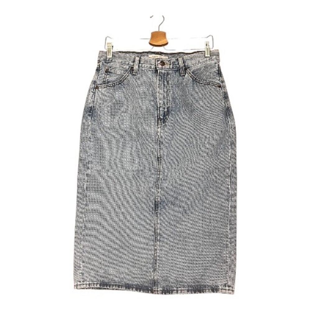 Levi's Women High‎ Rise Back Slit Skirt Size 30/ US 10 Denim 100% Cotton